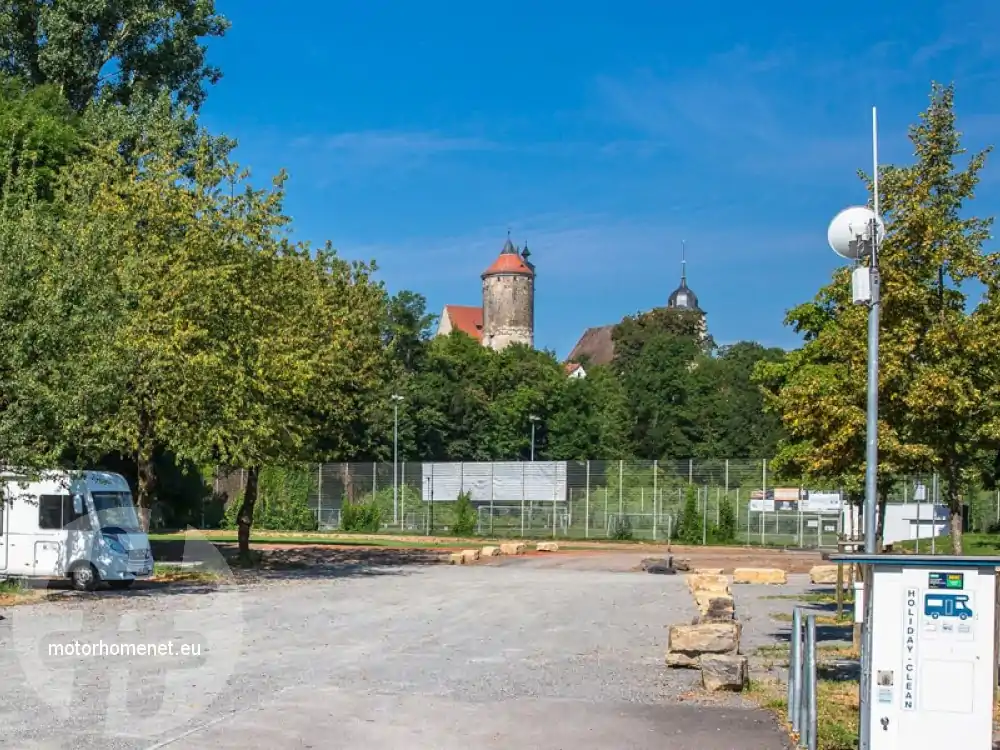 Besigheim camper parking minigolf Baden Wurttemberg Duitsland