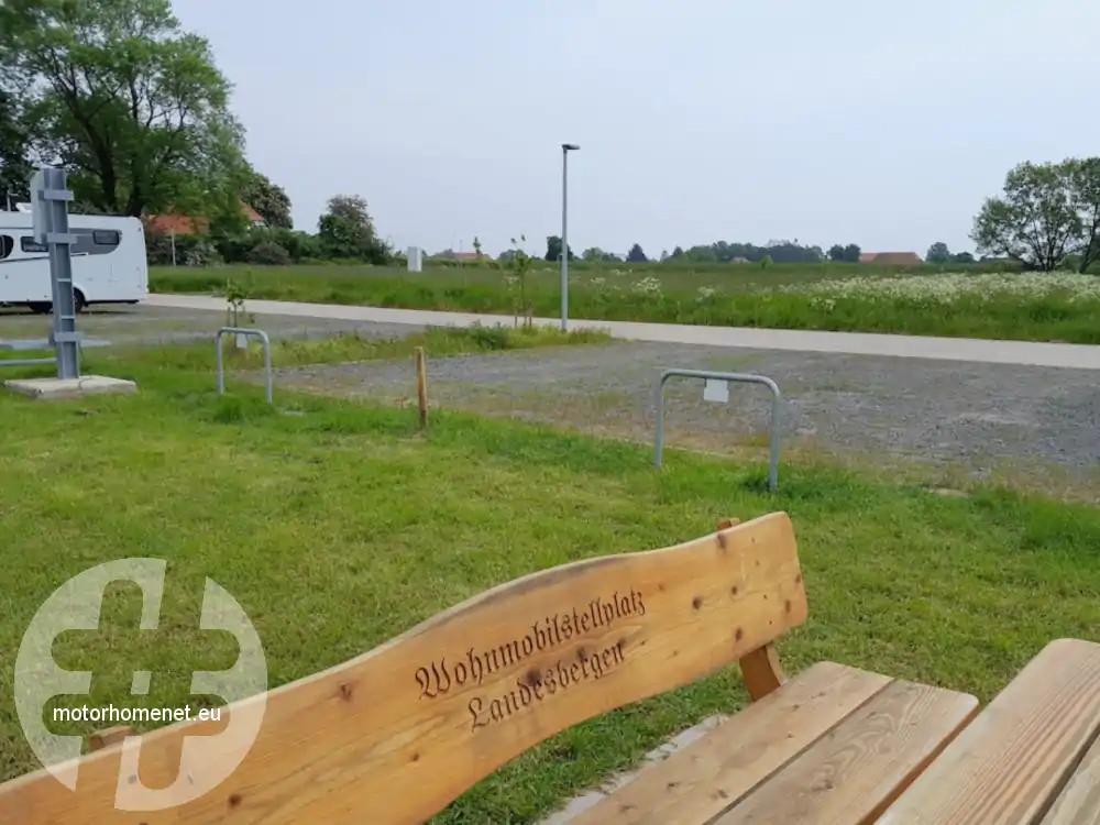Landesbergen camper parking Weser Niedersachsen Duitsland