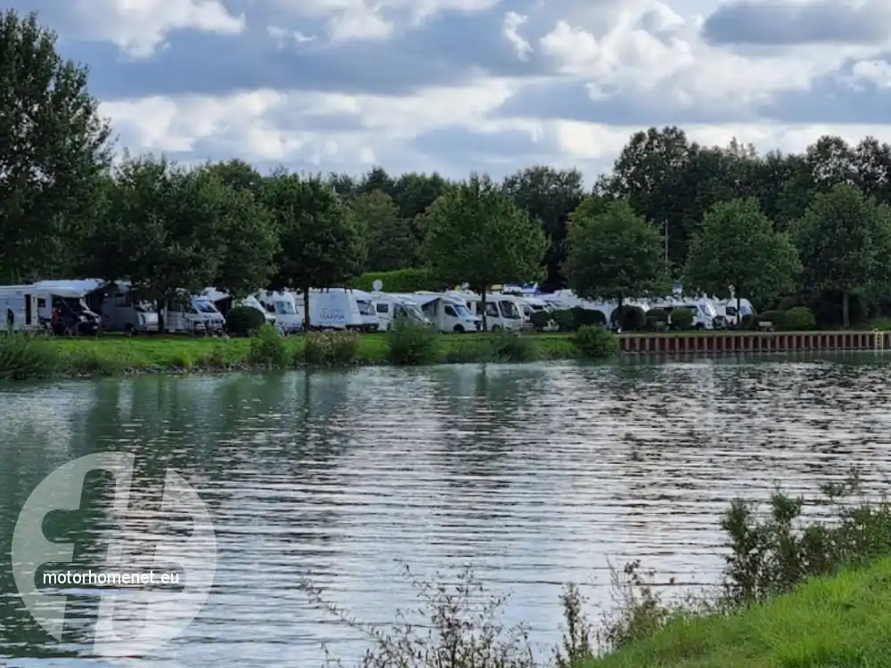 Greven camper parking jachthaven Nordrhein Westfalen Duitsland