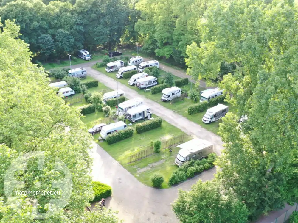 Oberhausen camperplaats Kaisergarten Nordrhein Westfalen Duitsland