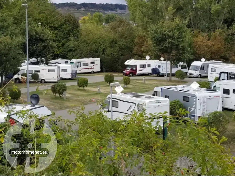 Bingen camper parking Rijn Rheinland Pfalz Duitsland