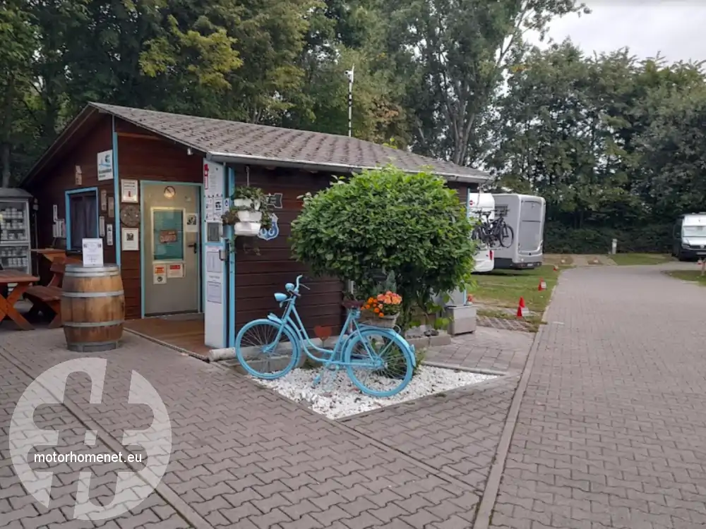 Bingen camper parking Rijn Rheinland Pfalz Duitsland