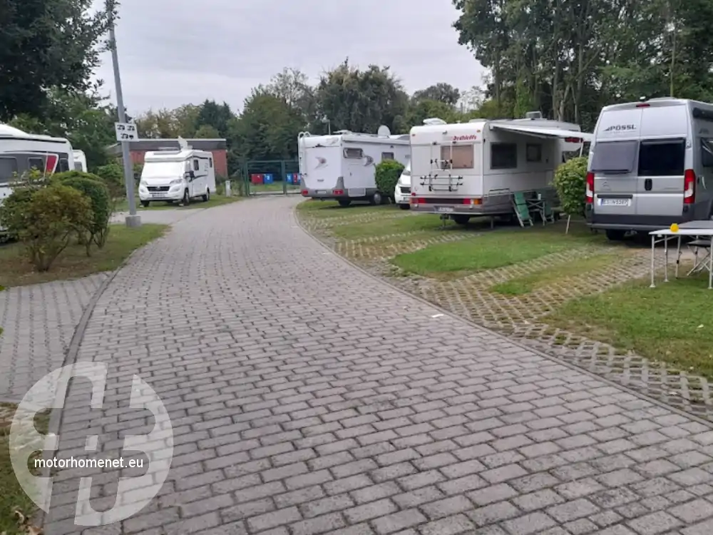 Bingen camper parking Rijn Rheinland Pfalz Duitsland