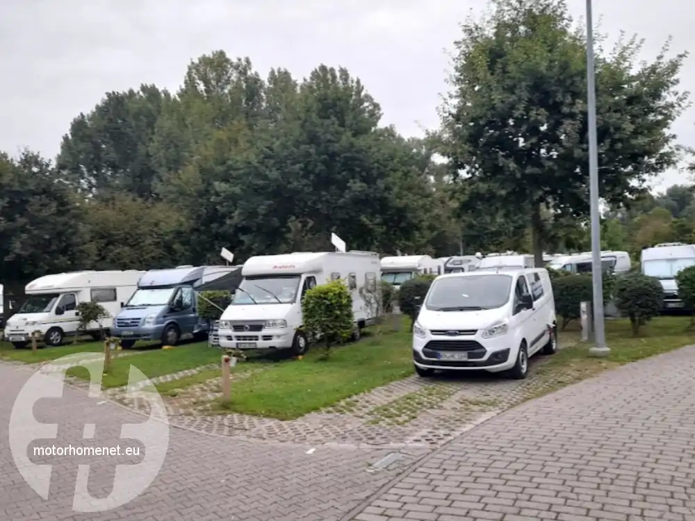 Bingen camper parking Rijn Rheinland Pfalz Duitsland