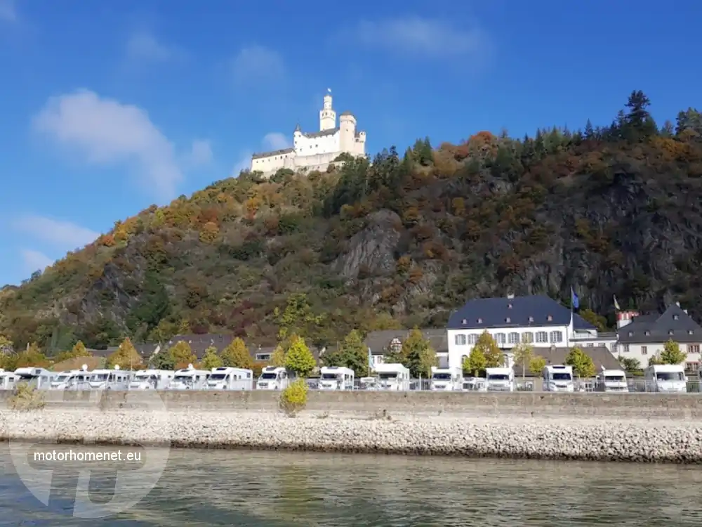 Braubach camper parking Rijn Rheinland Pfalz Duitsland