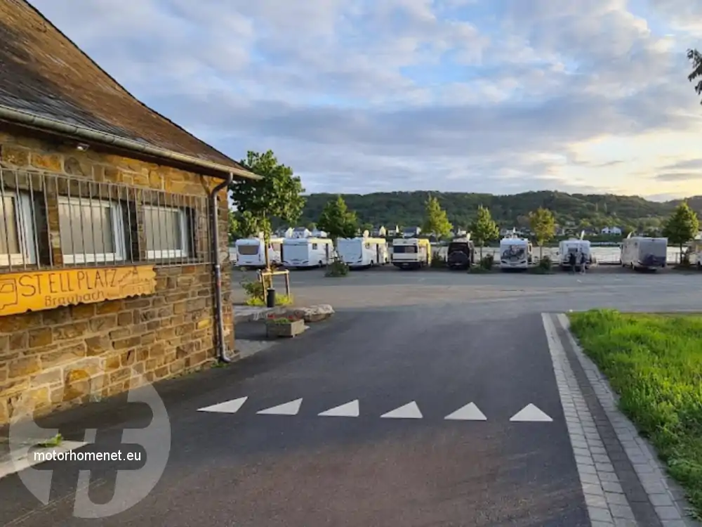 Braubach camper parking Rijn Rheinland Pfalz Duitsland