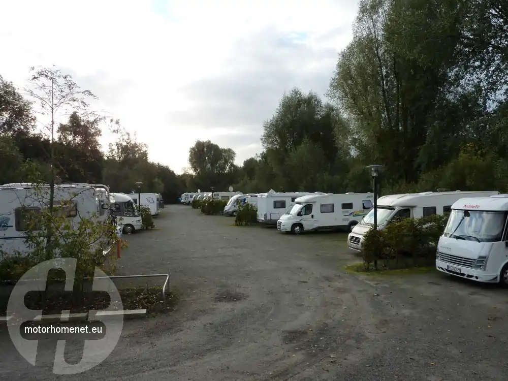 Rendsburg camper parking stadspark Schleswig Holstein Duitsland