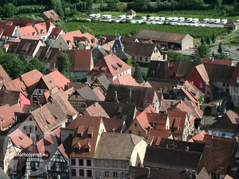 Kaysersberg camper parking centrum Grand Est Frankrijk