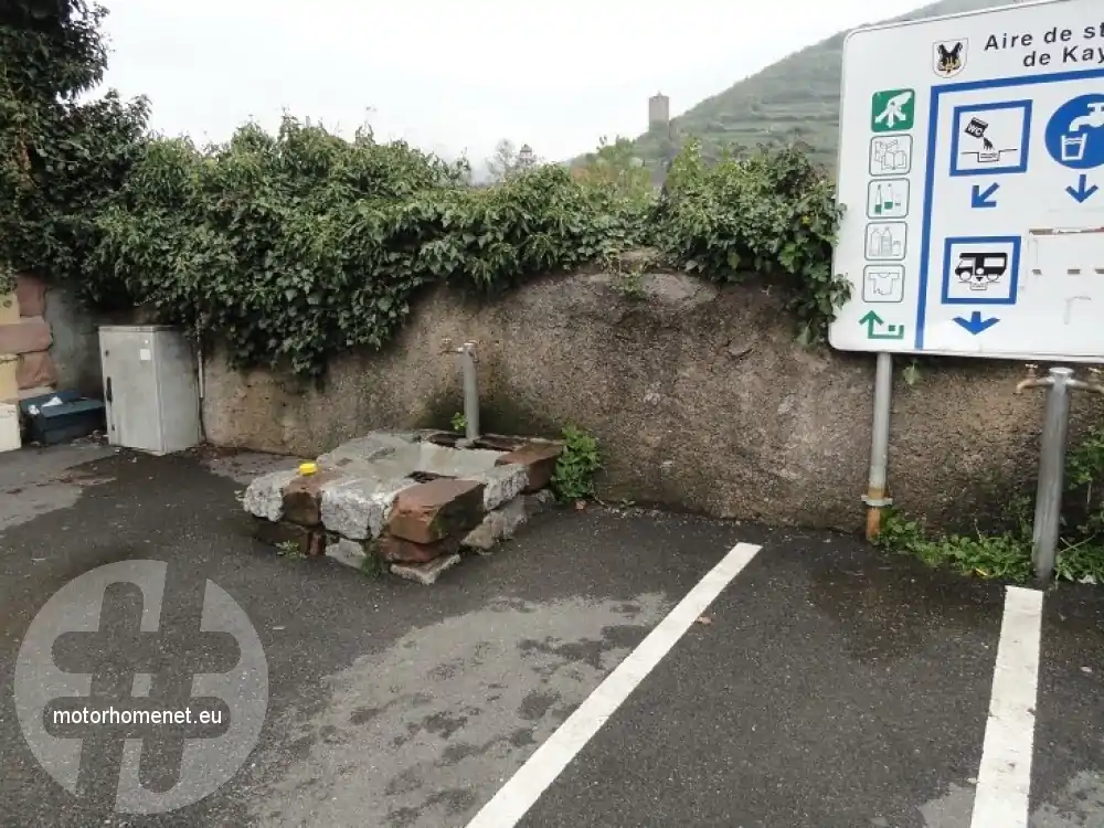 Kaysersberg camper parking centrum Grand Est Frankrijk