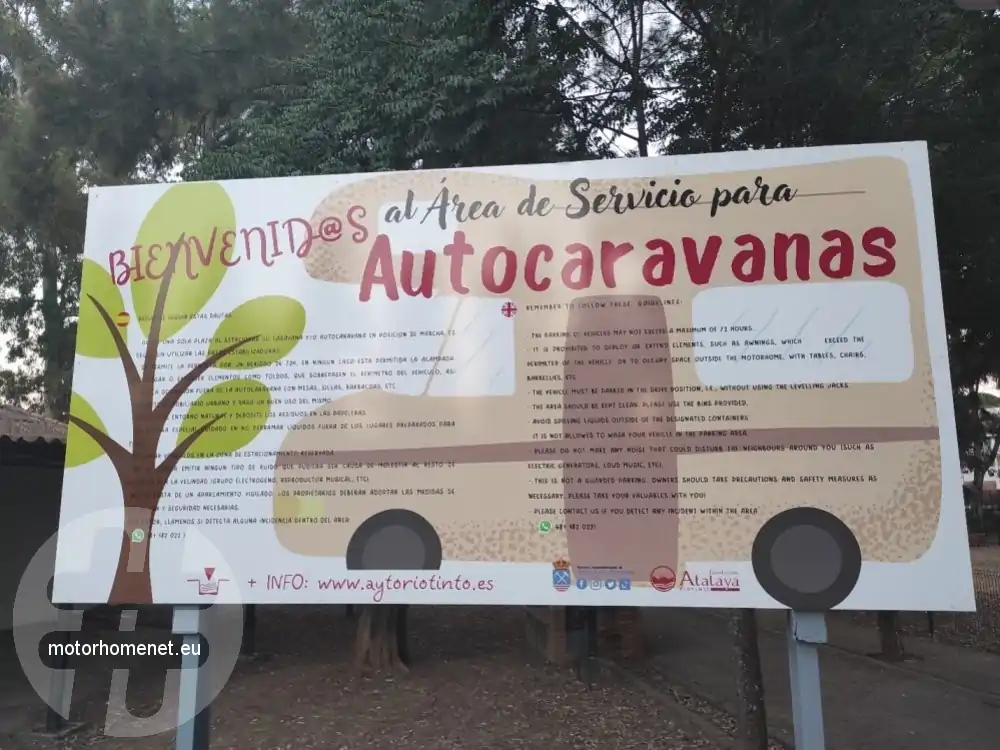 Minas-de-Riotinto centrum Andalusie Spanje